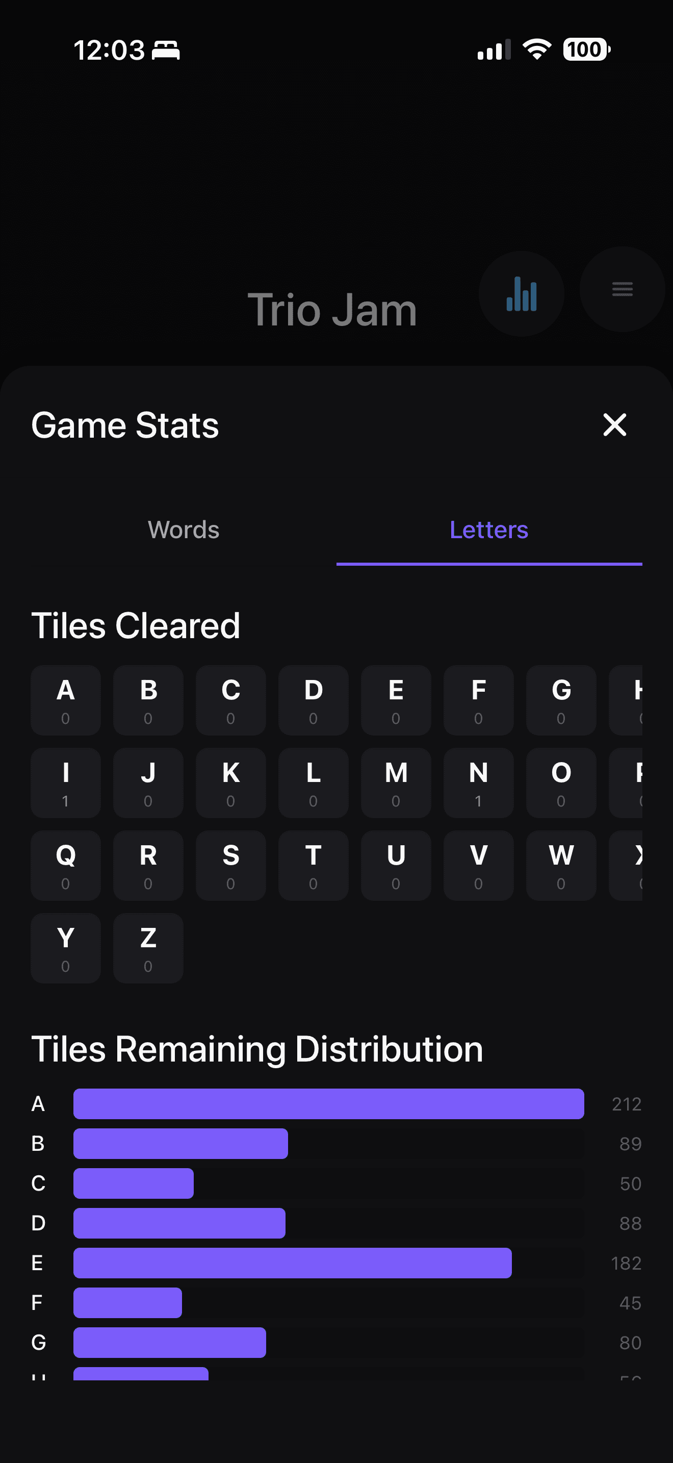 Trio Jam in-game view